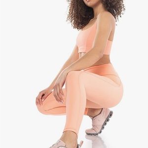 NWT Kyodan Womens Solstice Ribbed Run High-Waist Leggings